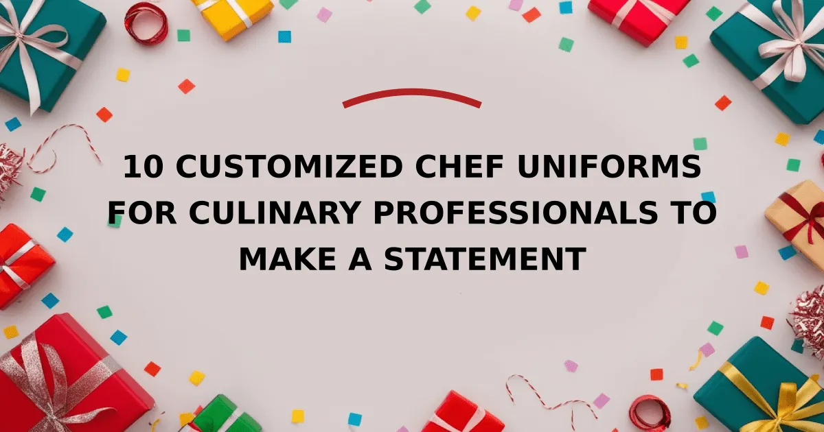 10 Customized Chef Uniforms for Culinary Professionals to Make a Statement